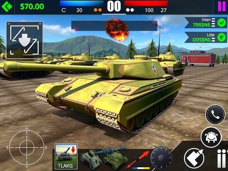 Tank Dominator Pro battle scene