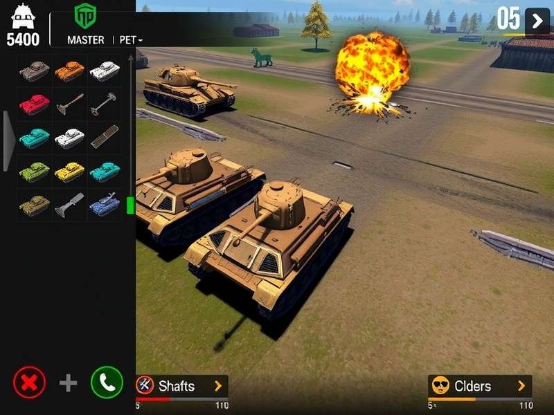 Tank customization options in Tank Dominator Pro